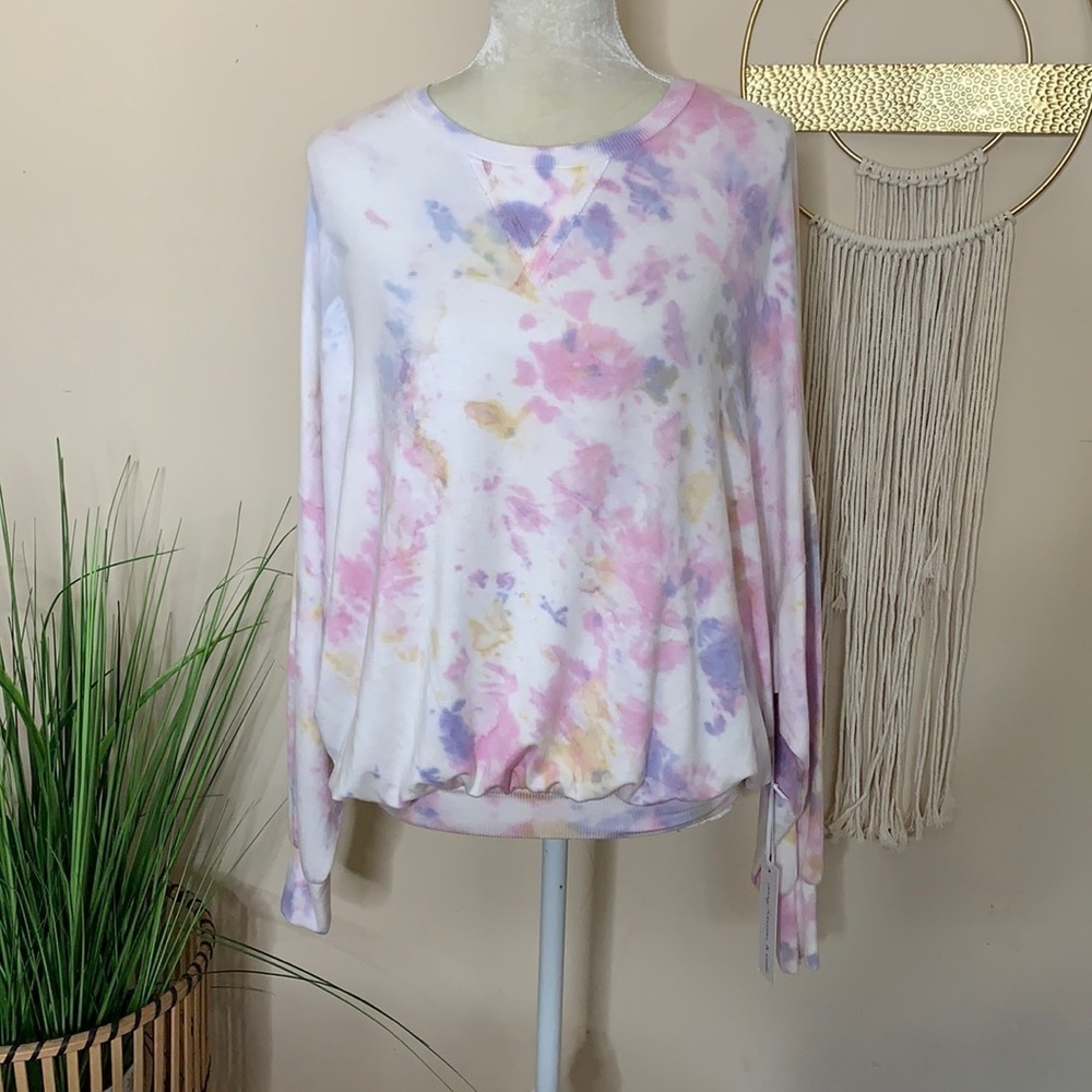 nwt // young fabulous & broke tie dye sweatshirt